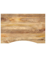 Dessus de bureau avec courbe 100x50x2,5 cm manguier massif brut | Mobilier & Déco