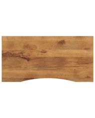 Dessus de bureau avec courbe 140x50x2,5 cm manguier massif brut | Mobilier & Déco