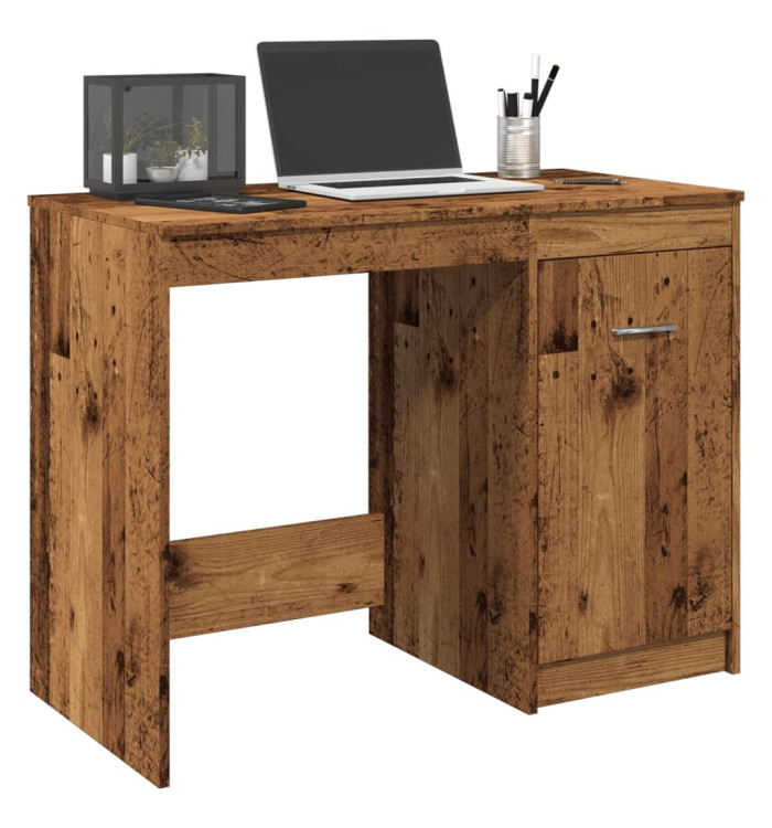 Bureau vieux bois 100x50x76 cm bois d'ingénierie | Mobilier & Déco