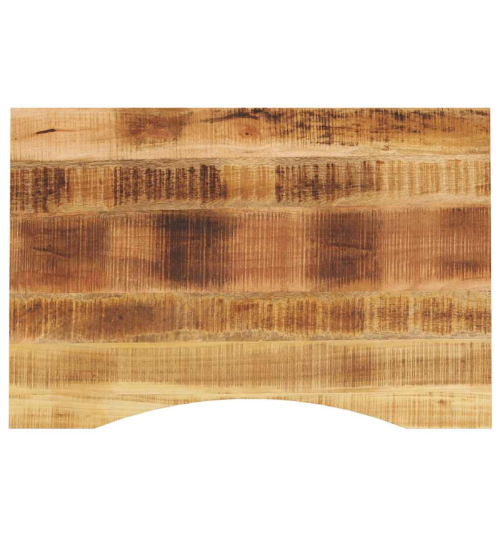 Dessus de bureau avec courbe 80x50x2,5 cm manguier massif brut | Mobilier & Déco
