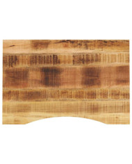 Dessus de bureau avec courbe 80x50x2,5 cm manguier massif brut | Mobilier & Déco