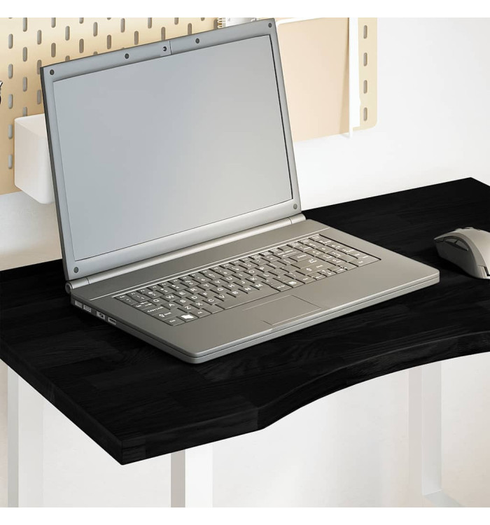 Dessus de bureau marron foncé bois chêne massif rectangulaire | Mobilier & Déco