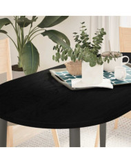 Dessus de table 120x60x2 cm bois de chêne massif ovale | Mobilier & Déco