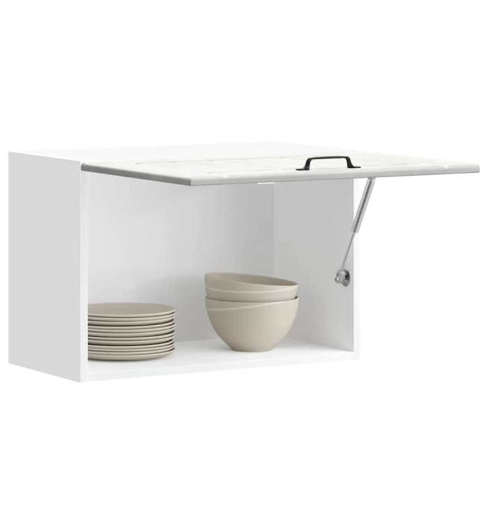Armoire murale de cuisine Lucca gris béton bois ingénierie | Mobilier & Déco