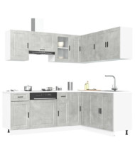 Ensemble d'armoires de cuisine 11 pcs Porto bois d'ingénierie | Mobilier & Déco