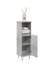 Armoire de salle de bain gris béton 30x30x100 cm | Mobilier & Déco