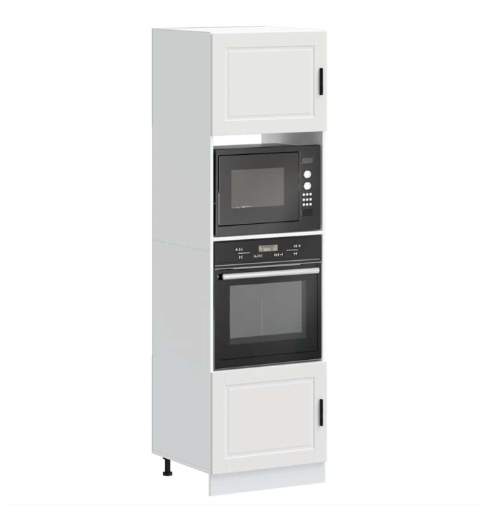 Armoires de four 2 pcs Porto blanc bois d'ingénierie | Mobilier & Déco