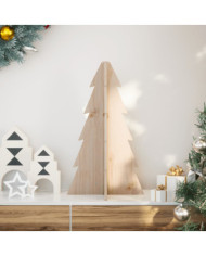 Arbre de Noël en bois pour décoration 69,5cm bois massif de pin | Mobilier & Déco
