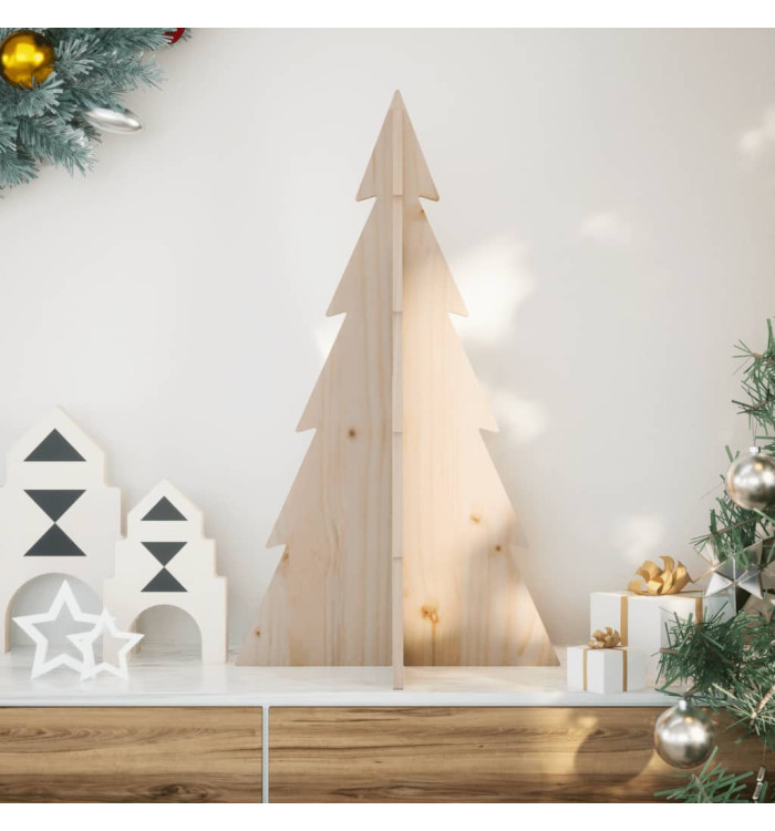 Arbre de Noël en bois pour décoration 80 cm bois massif de pin | Mobilier & Déco