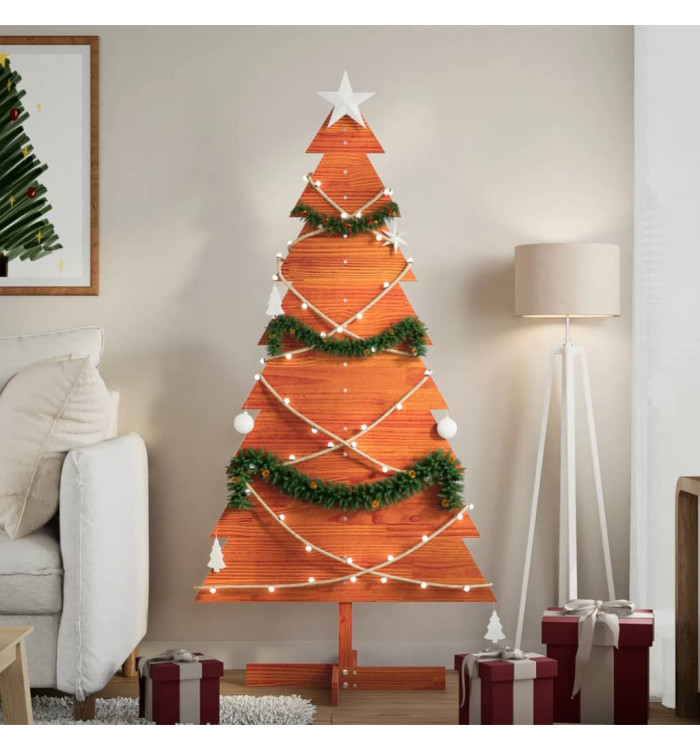 Arbre de Noël en bois pour décoration 150 cm bois de pin massif | Mobilier & Déco