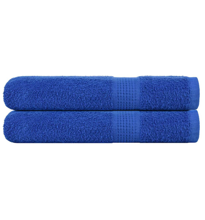 Serviettes de sauna 2 pcs bleu 80x200 cm 360 g/m² 100% coton | Mobilier & Déco