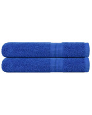 Serviettes de sauna 2 pcs bleu 80x200 cm 360 g/m² 100% coton | Mobilier & Déco