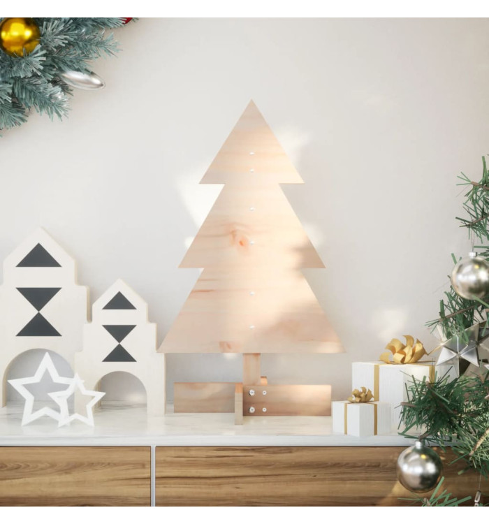 Arbre de Noël en bois pour décoration 60 cm bois massif de pin | Mobilier & Déco