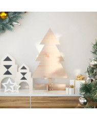 Arbre de Noël en bois pour décoration 60 cm bois massif de pin | Mobilier & Déco