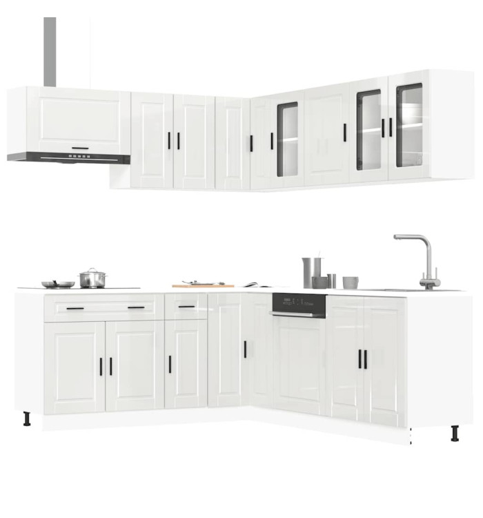 Ensemble d'armoires de cuisine 11 pcs Porto bois d'ingénierie | Mobilier & Déco