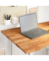 Dessus de bureau marron clair bois chêne massif rectangulaire | Mobilier & Déco
