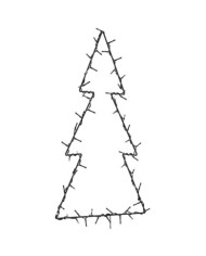 Lumières de Noël silhouette d'arbre de Noël 80 LED blanc chaud | Mobilier & Déco