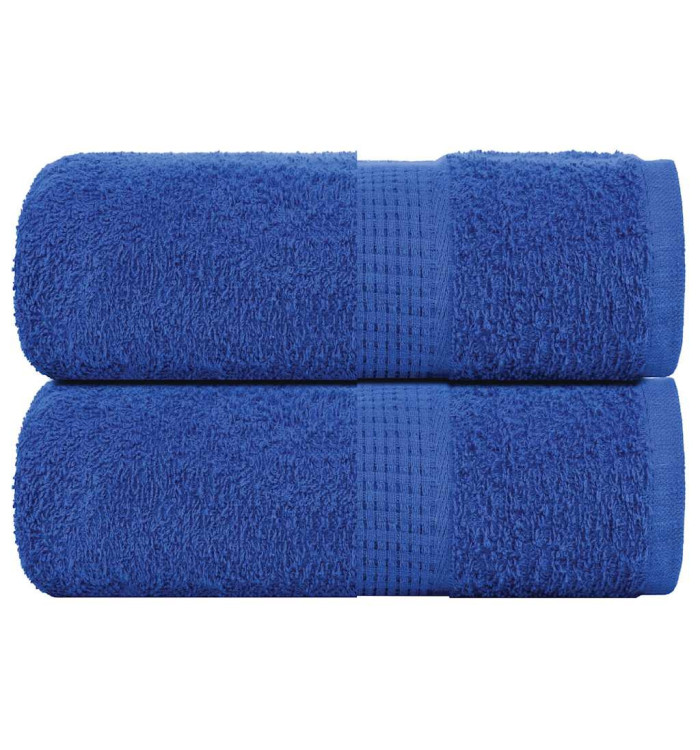 Serviettes de visage 2 pcs bleu 30x30 cm 360 g/m² 100% coton | Mobilier & Déco