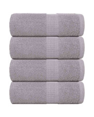 Serviettes d'invité 4 pcs gris 30x50 cm 360 g/m² 100% coton | Mobilier & Déco