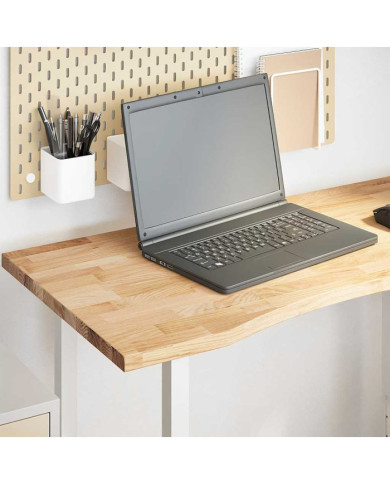 Dessus de bureau non traité bois massif de chêne rectangulaire | Mobilier & Déco