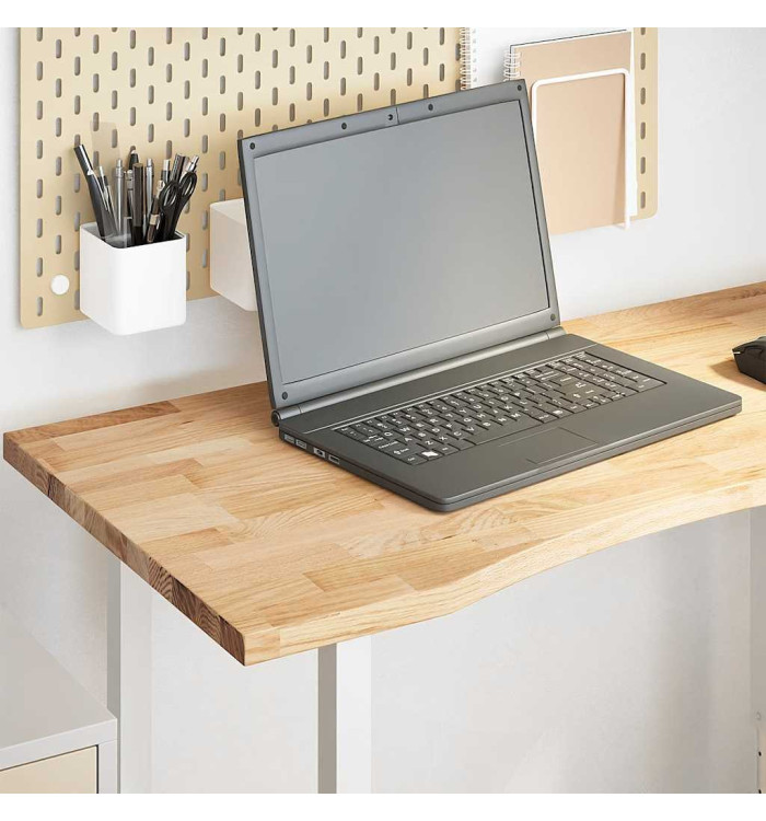 Dessus de bureau non traité bois massif de chêne rectangulaire | Mobilier & Déco
