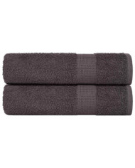 Essuie-mains 2 pcs anthracite 50x100 cm 360 g/m² 100% coton | Mobilier & Déco