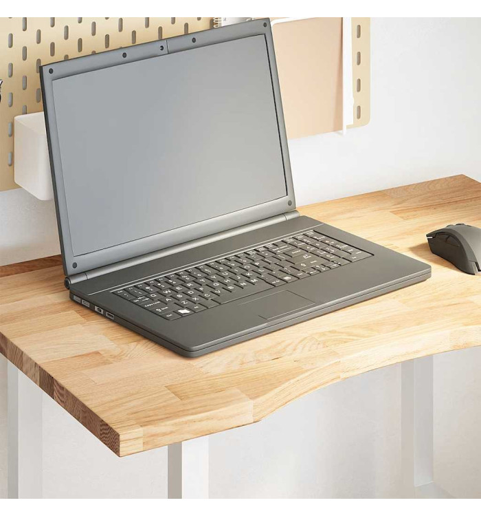 Dessus de bureau non traité bois massif de chêne rectangulaire | Mobilier & Déco