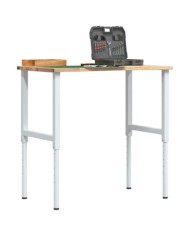 Établi 100x60x(71,5-98) cm bois de chêne massif | Mobilier & Déco