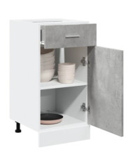 Armoire de plancher à tiroir "Lyon" Gris béton 40x46x81,5 cm | Mobilier & Déco