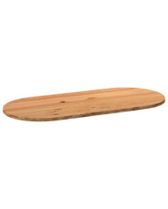 Dessus de table 220x100x4 cm bois de chêne massif ovale | Mobilier & Déco