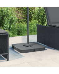 Ensemble de base de parasol pour parasols à pied croisé 4pcs PP | Mobilier & Déco