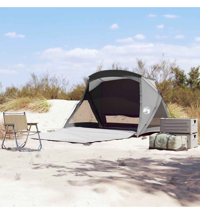 Tente de plage 2 personnes gris imperméable | Mobilier & Déco