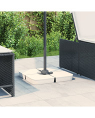 Ensemble de base de parasol pour parasols à pied croisé 4pcs PP | Mobilier & Déco