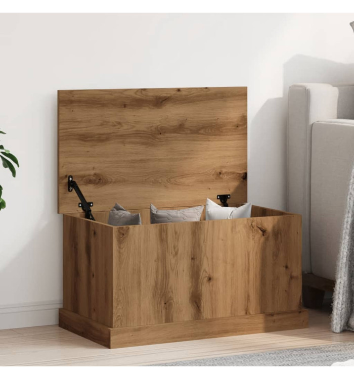 Boîtes de rangement chêne artisanal 70x40x38 cm bois ingénierie | Mobilier & Déco