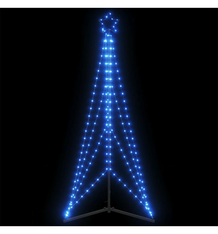 Sapin de Noël à LED 363 LED bleu 182 cm | Mobilier & Déco