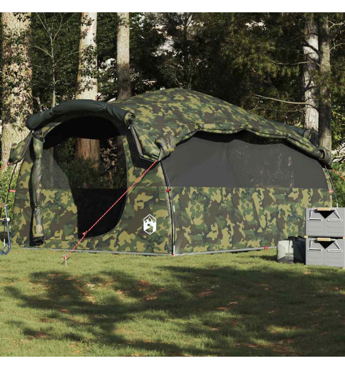 Tente familiale tunnel 6 personnes camouflage imperméable | Mobilier & Déco