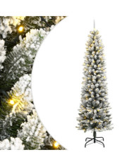 Sapin de Noël artificiel 150 LED et neige floquée 150 cm | Mobilier & Déco