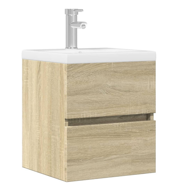 Armoire d'évier Chêne sonoma 41x38,5x45 cm Bois d’ingénierie | Mobilier & Déco