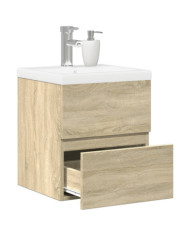 Ensemble de meubles de salle de bain 2 pcs chêne sonoma | Mobilier & Déco