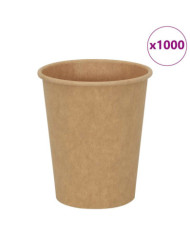 Tasses à café en papier 1000 pcs 8oz 200ml marron | Mobilier & Déco