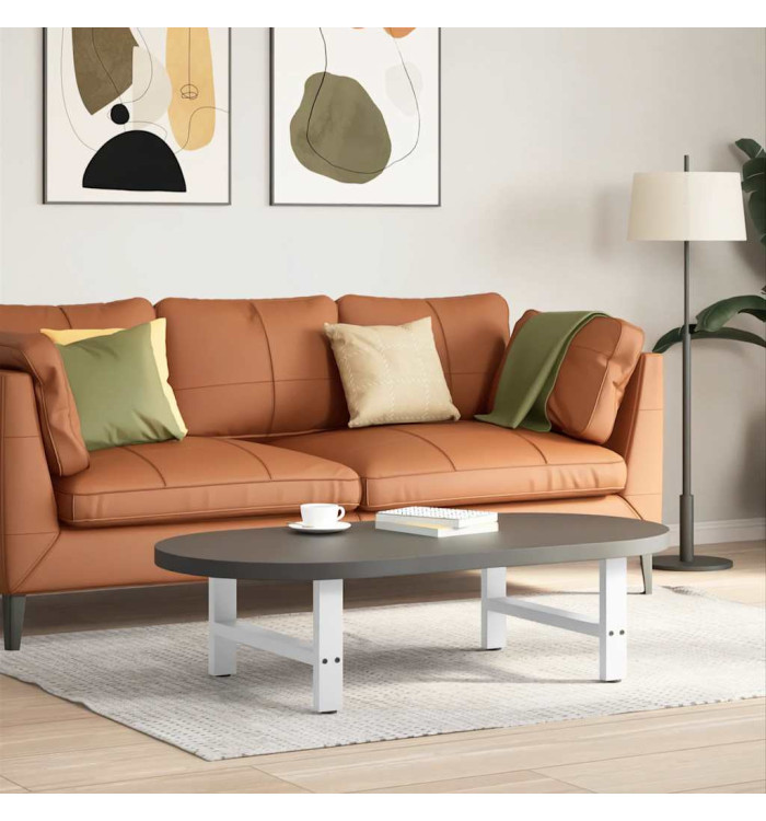 Pieds de table basse Blanc 2 pièces 60 x (30-31) cm Acier | Mobilier & Déco