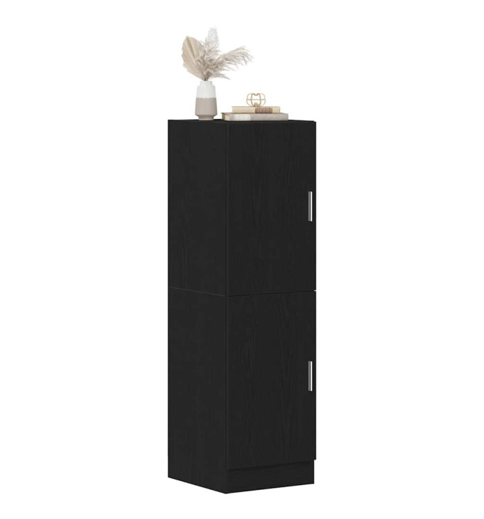 Armoire de cuisine noir 38x41,5x131,5 cm bois d'ingénierie | Mobilier & Déco