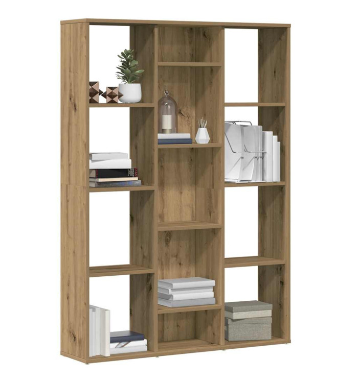 Séparateur de pièce/Bibliothèque chêne artisanal 100x24x140 cm | Mobilier & Déco