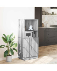 Armoire de cuisine sonoma gris 57x41,5x131,5 cm bois ingénierie | Mobilier & Déco