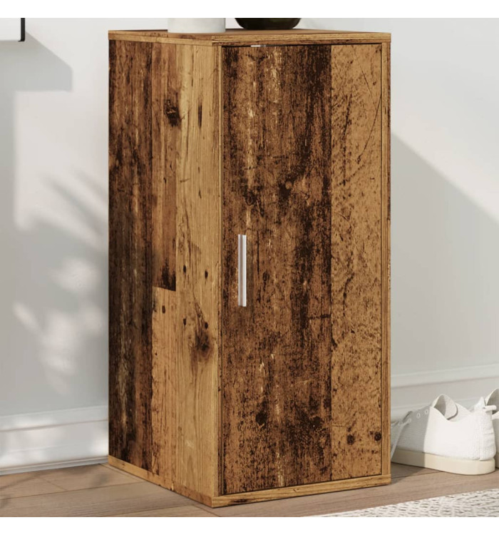Armoire à chaussures vieux bois 32x35x70 cm bois d'ingénierie | Mobilier & Déco