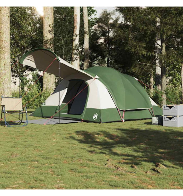 Tente familiale tunnel 8 personnes vert imperméable | Mobilier & Déco