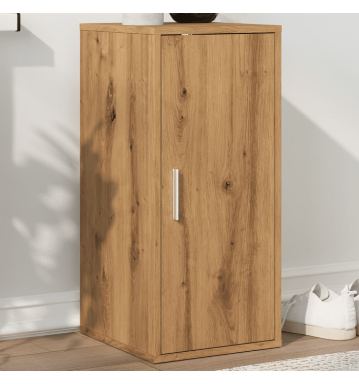 Armoire à chaussures chêne artisanal bois d'ingénierie | Mobilier & Déco
