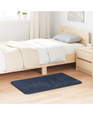 Tapis Shaggy à poils longs NAVARRA bleu marine 60x100 cm | Mobilier & Déco