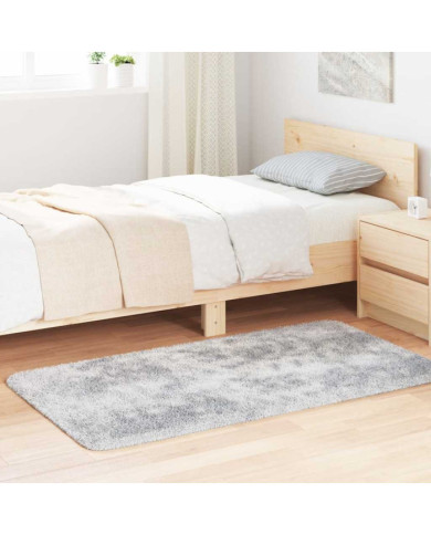 Tapis shaggy à poils longs NAVARRA gris clair 80x150 cm | Mobilier & Déco