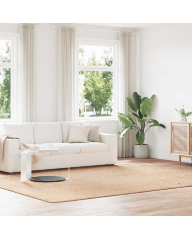 Tapis shaggy à poils longs NAVARRA beige 240x340 cm polyester | Mobilier & Déco
